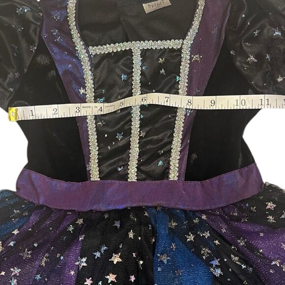Spirit Halloween Witch Costume 5-6T Light-Up Skirt + Hat Moon Stars - Picture 6 of 14